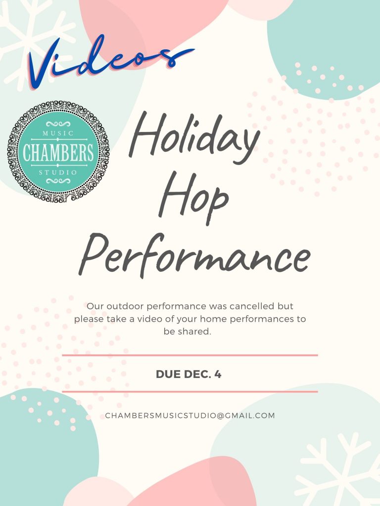 Holiday Hop Videos Chambers Music Studio Construction Check this out Music Piano Violin Viola Bass Cello Strings Singing Voice Guitar Ukulele Brass Trumpet Euphonium Woodwinds Oboe Flute Saxophone Clarinet Drums Percussion Lessons Classes Teachers Instructors Online Virtual Columbus, OH Bexley,