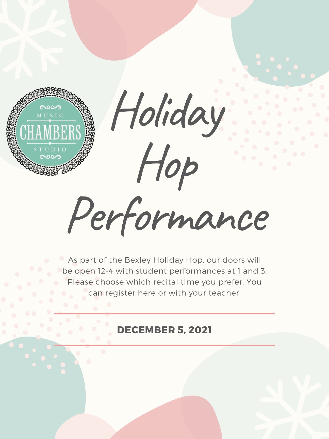 Holiday Hop 2021 » Chambers Music Studio