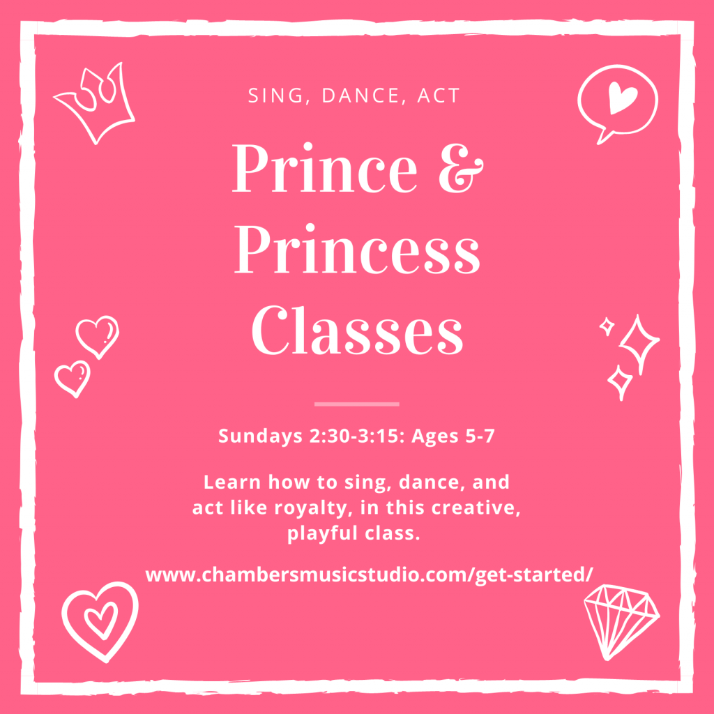 prince and princess classes Sundays 2:30-3:15 Ages 5-7